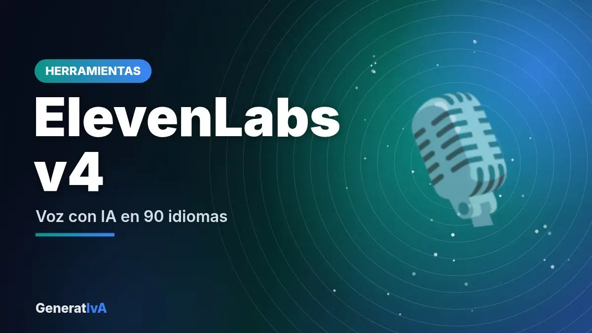 ElevenLabs v4 – Voz con IA en 90 idiomas | GeneratIvA